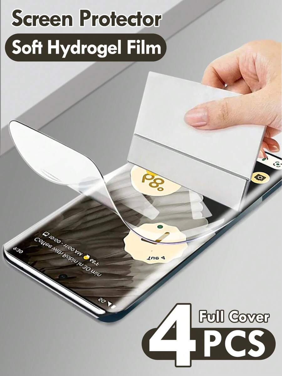 4 片高品质保护水凝胶膜，适用于 Pixel - 無色 - 查看 1