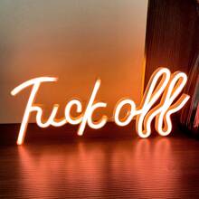 1pc Neon Sign Light - Fuckoff, 13.7x5.8in (About 35x14.8cm), Usb/Battery Powered Led Neon Light, Pink Wall Decor For Bedroom, Room, Valentine's Day Party, Birthday, Wedding, Home, Christmas Decoration - Multicolor - View 17