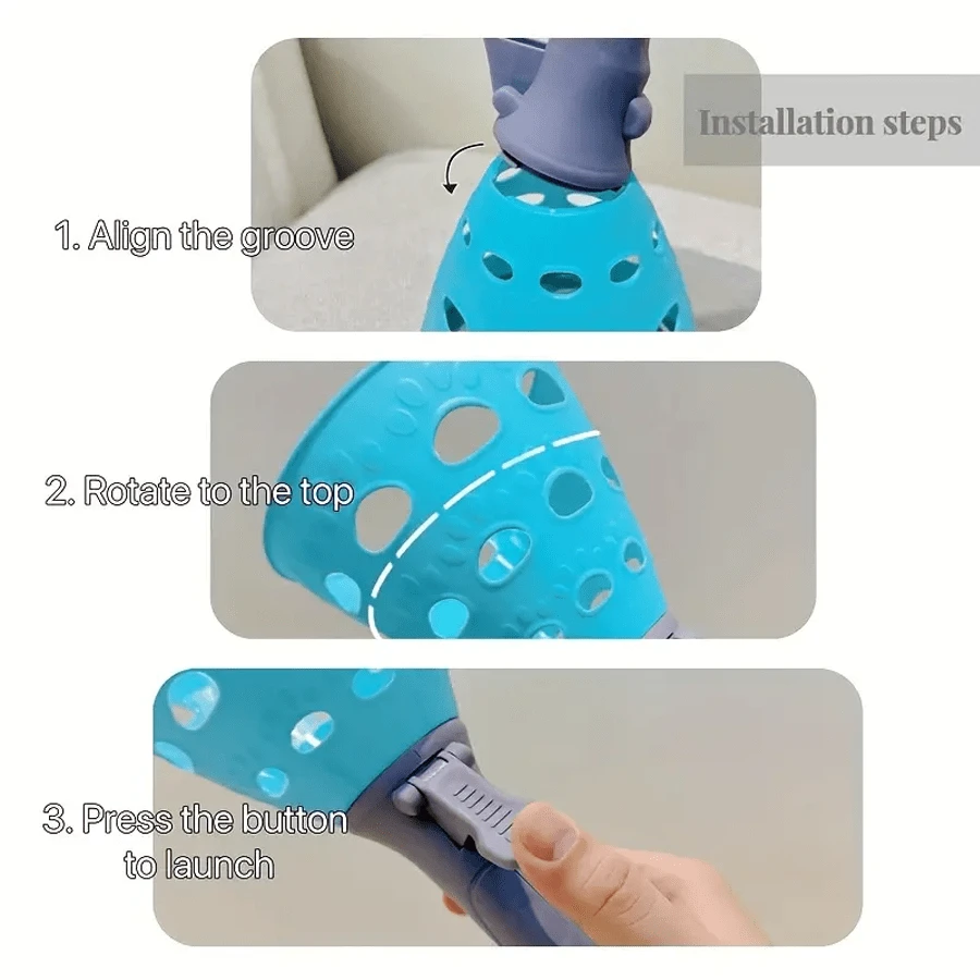 1 Set Indoor Outdoor Popular Stunt Ball Catching Game With 2 Catch Ball