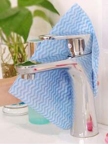 2 Rolls Disposable Cleaning Cloth Non-Woven Fabric Kitchen Multi-Purpose Cleaning Cloth Washable Disposable Dishwashing Cloth Slouchy Rag Absorbent Cloth - Multicolor - View 4