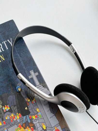 Audífonos clásicos con cable vintage, accesorios de estilo retro para fotografía y moda, auriculares pequeños y compactos para deportes y libros electrónicos