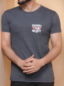 Men T-Shirts - 深灰色 - 查看 7