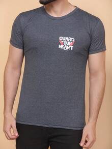 Men T-Shirts - 深灰色 - 查看 3