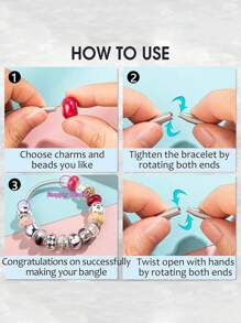 3/5/10pcs Snake Charm Bracelet, Expandable Charm Bangle Bracelets Silver Adjustable Friendship Snake Bracelet Chain DIY Charm Bracelet For Women Girls Jewelry Birthday Gifts - Silver - View 4