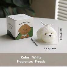 1 Vela aromática con forma de perro Teddy, Vela de aromaterapia, buen regalo para cumpleaños, aniversario, bodas y celebraciones de fiestas - multicolor - Ver 6