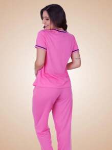 Women Pajama Sets - Màu Hồng baby - Xem 2