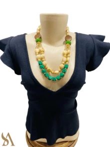 Beaded Necklaces - 墨綠色 - 查看 4