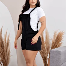 Women Jumpsuits - 黑色 - 查看 3