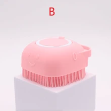 Soft Silicone Massage Pet Grooming Brush, Bathing Brush, Cleaning Tool Comb, Cat Dog Cleaning & Grooming Supplies, Pet Accessories, Shampoo Massage Brush, Puppy Kitten Massage Comb, Grooming Bathing Brush, Soft Bristle Dog Brush - Multicolor - View 10