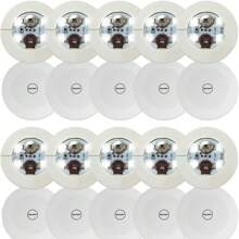 2/6/12/20 szt. 4 diody LED 2,36 cala białe podświetlane podstawki LED, podświetlane naklejki podkładki pod kubki na napoje i butelki, idealne do baru, klubu, imprezy, dekoracji ślubnych