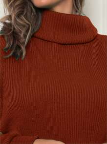 Women Sweaters - 鏽棕色 - 查看 4