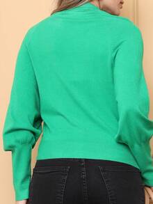 Women Knit Tops - màu xanh lá - Xem 2