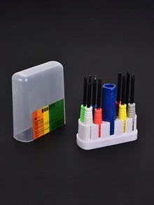 Double-Headed Screwdriver Set Industrial-Level Cross, Slot, And Asymmetric Screwdriver Bits With Hardened Conical Recess And Small Screwdriver - Multicolor - View 2