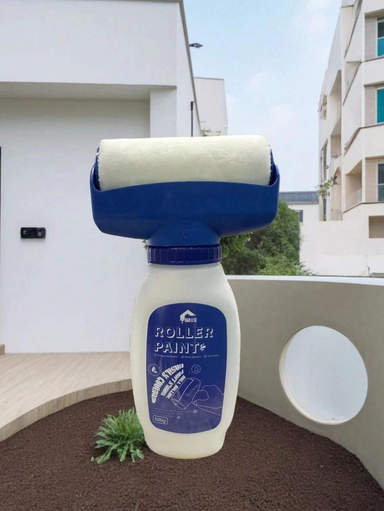 WaterBased Odorless Graffiti Stain Coverage Latex Paint, White Wall