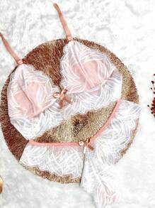 Women Sexy Lingerie Sets - trắng - Xem 3