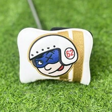 小丑男孩高爾夫推桿套，高爾夫球杆頭套，高爾夫球配件，供應有限版 - 藍色 - 查看 2