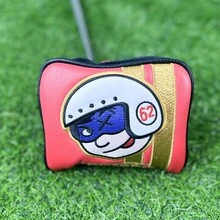 小丑男孩高爾夫推桿套，高爾夫球杆頭套，高爾夫球配件，供應有限版 - 藍色 - 查看 3