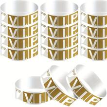 Joyland Colored Identification Band PP Synthetic Paper Outdoor Waterproof Wristband 100pcs - Silver - View 3