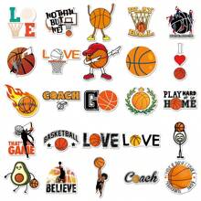50pcs Basketball Sport Creative Fashion DIY Travel Suitcase, Laptop Decorative Stickers Back To School