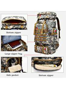 Men Functional Backpacks - màu đen - Xem 2