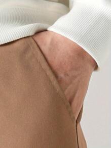 Pantalones de carga casuales con cordón en la cintura y estampado sonriente, de moda para niño preadolescente para la temporada de regreso a la escuela