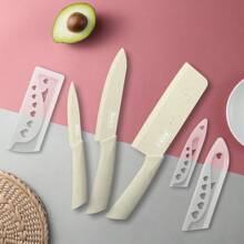 [Includes Knife Cover]3-Piece Home Kitchen Knife Set, Sharp Cooking Tools, Super-Fast For Cutting And Slicing Vegetables, Professional Chef Knives,