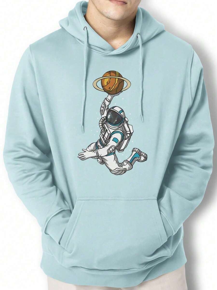 Men Hoodies - Màu xanh nhạt - Xem 1