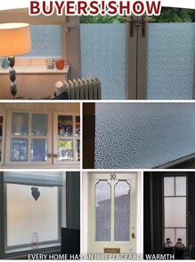 Stained Glass Window Film:Static Cling Window Privacy Film Decorative UV Sun Blocking Non-Adhesive Glass Window Covering For Home Bathroom - Multicolor - View 7
