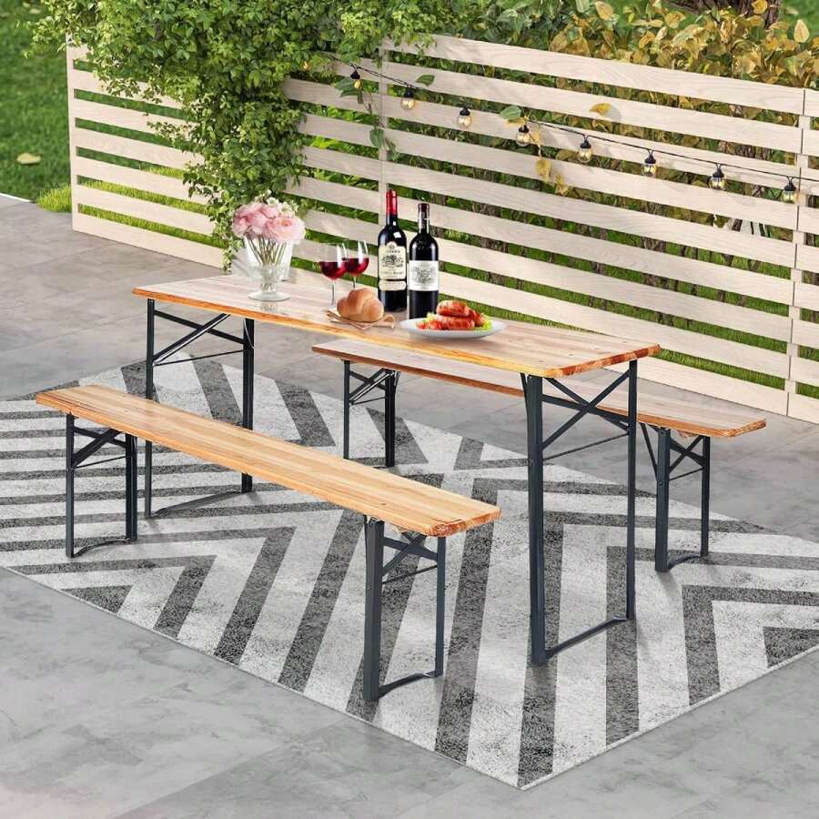 Outdoor Table & Chair Sets - Apricot - View 1