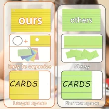 250pcs Flash Cards, A7 Revision Cards, Flashcards With Binder Rings And Index Cards Tabs, Ruled Flash Cards Revision, Spiral Record Cards And Cue Cards, Flashcards For Revision Study Record - Multicolor - View 4