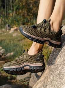 New Outdoor Hiking Shoes Mountaineering Shoes Camping Shoes Anti-Skid Wear-Resistant Breathable Quick-Drying Climbing Creek Shoes