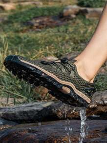 New Outdoor Hiking Shoes Mountaineering Shoes Camping Shoes Anti-Skid Wear-Resistant Breathable Quick-Drying Climbing Creek Shoes