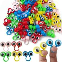 20pcs Eye Finger Puppet Googly Eyes Ring Party Favors Toys (Mixed Colors) - Multicolor - View 5