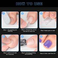 Fake Toenails 120PCS Soft Gel Full Cover Toe Nail Tips Matte Press On Toenails 12 Sizes Acrylic Toenails Gel Nail Extensions For Women Nail Salons And DIY Nail Supplies