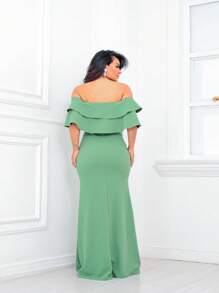 Women Dresses - Olive Green - View 3