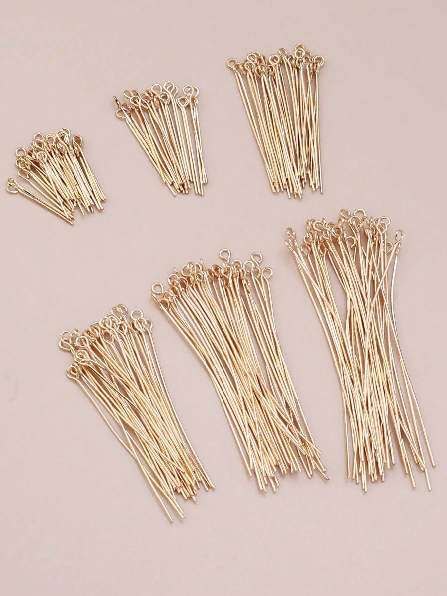 100入組眼型頭簪，用於珠寶配件製作DIY耳環 - KC金 KC - 查看 1