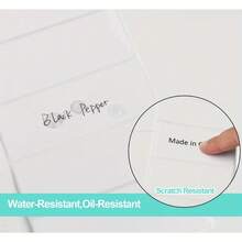 250張熱敏地址貼紙，89 x 36毫米，熱敏打印機貼紙標籤，用於桌面打印機自粘式標籤，光亮白色（1捲）