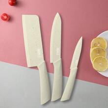 [Includes Knife Cover]3-Piece Home Kitchen Knife Set, Sharp Cooking Tools, Super-Fast For Cutting And Slicing Vegetables, Professional Chef Knives,