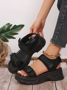 Solid Color Casual Women Lightweight And Comfortable Sports Sandals