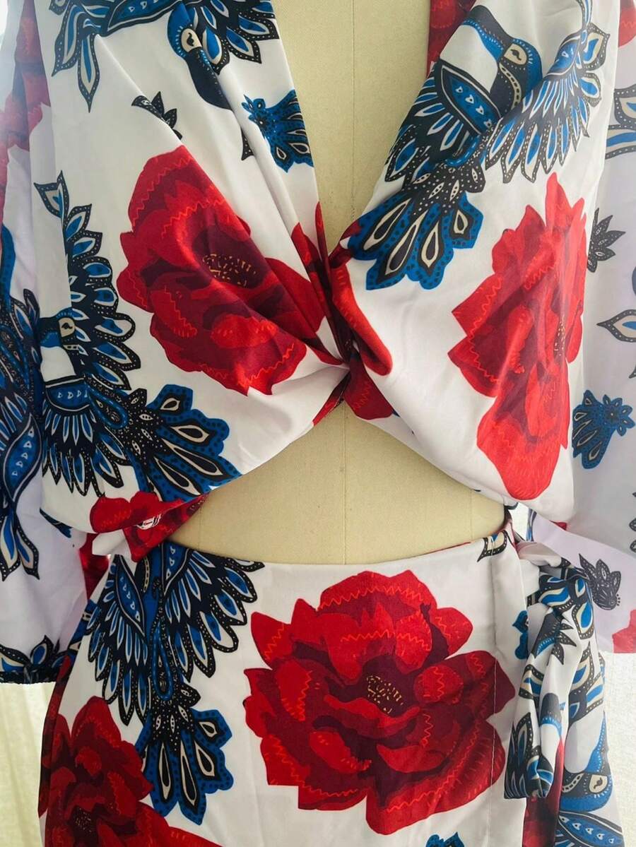 conjunto kimono e shorts saia