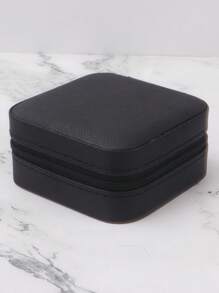 Portable Mini Jewelry Storage Box, Travel Organizer, Leather Jewelry Display Box For Earrings Necklaces Rings Valentine Day Back To School