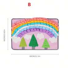 1pc Snuffle Mat For Dogs Interactive Feed Game With Non Slip Bottom Pad Dog Treats Feeding Mat Encourages Natural Foraging Skills