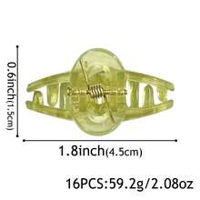 16pcs Set Of Girls Kids Solid Or Mixed Color Ultra-Small Size 4.5cm Side  Claw Hair Clips For Daily Or Outdoor Use - Multicolor - View 3