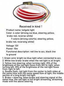 1pc Car LED Tail Lights Tailgate Edge Lights Tailgate Lights Multi-Mode Phantom Color Streaming Lights Car Trunk Running Lights For Cars - Ice-blue - View 10