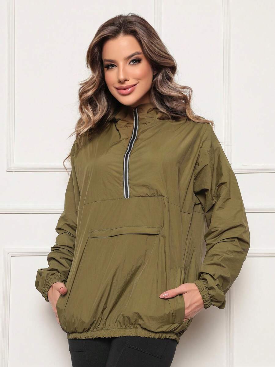 Women Coats - xanh quân đội - Xem 1