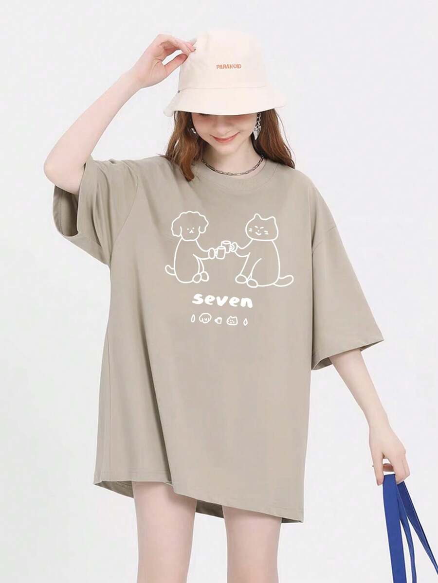 Women T-Shirts - Khaki - View 1