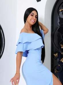 Women Dresses - Blue - View 1