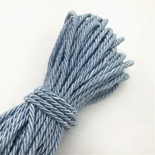 1入組5碼3mm 3股絞纏麻繩，聚丙烯麻繩，適用於家居裝飾配件DIY手工家紡裝飾 - Pick colors - 查看 12