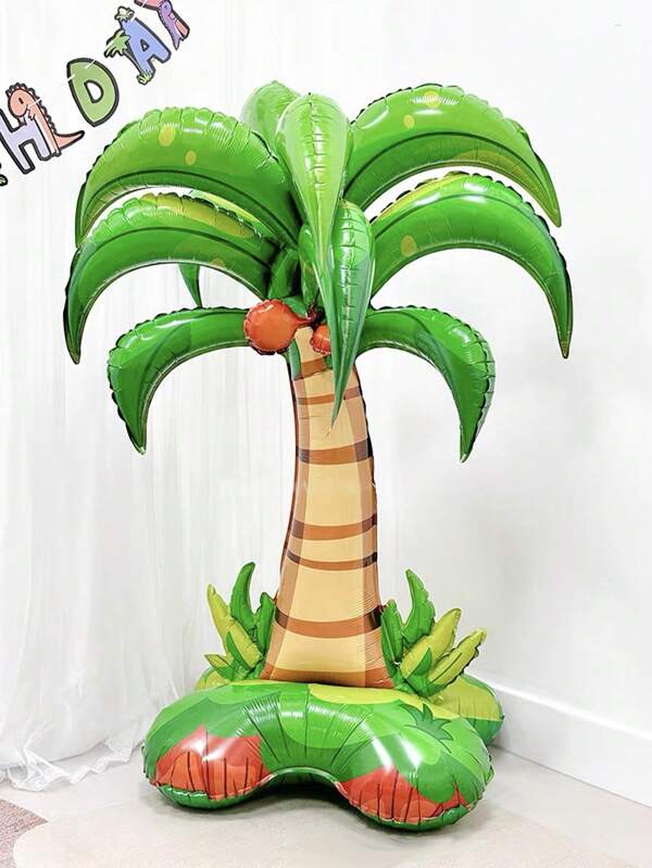 1 حبة بالون من الألمنيوم بتصميم جوز الهند