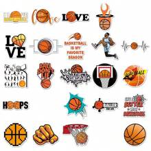 50pcs Basketball Sport Creative Fashion DIY Travel Suitcase, Laptop Decorative Stickers Back To School